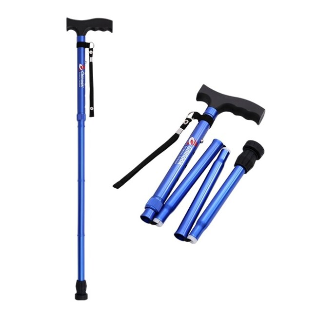 CHINOOK TECHNICAL OUTDOOR FOLDABLE TREKKING 3 WALKING CANE (BLUE)