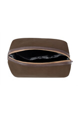 ROTHCO CANVAS/LEATHER TRAVEL KIT-EARTH BROWN