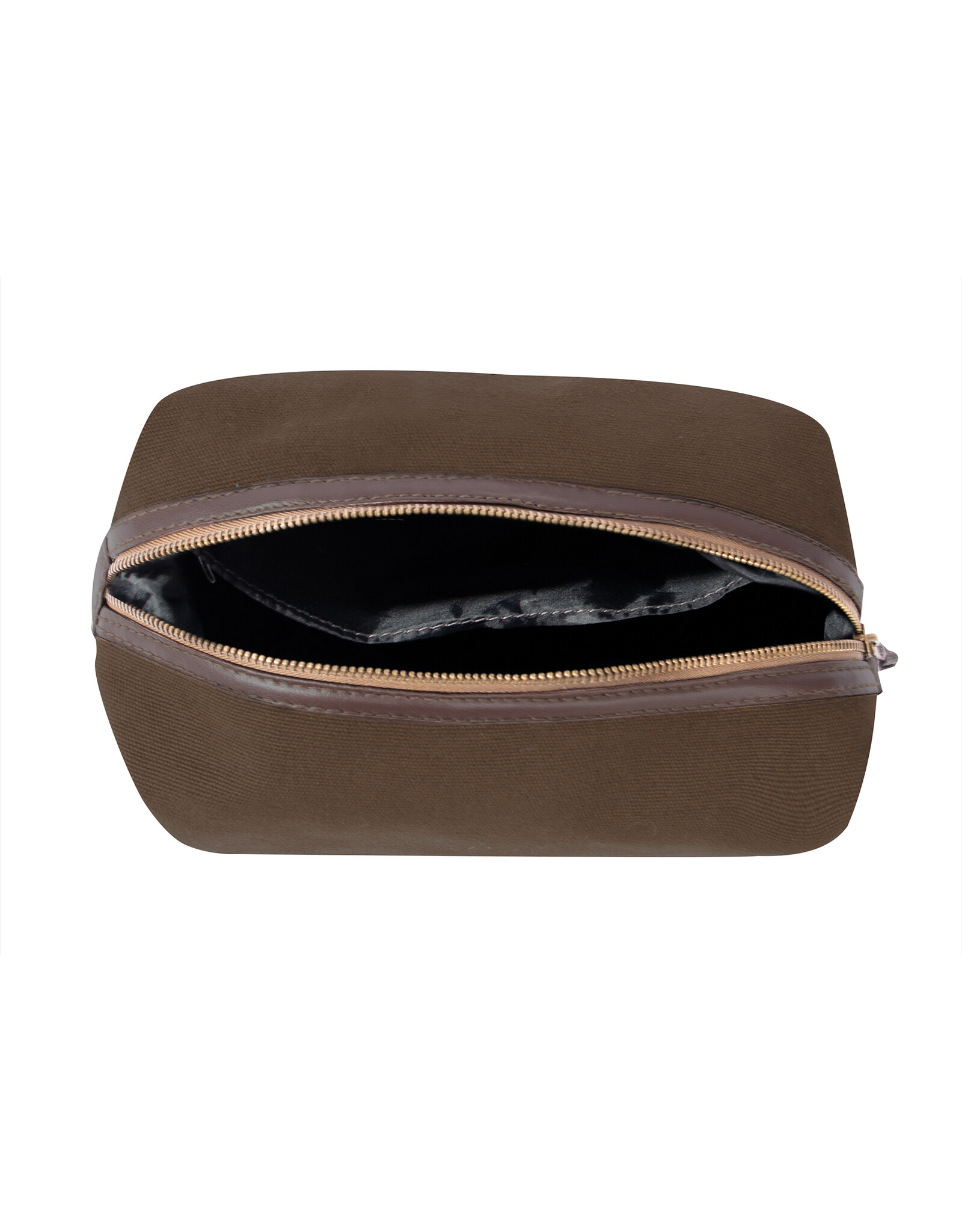 CANVAS/LEATHER TRAVEL KITEARTH BROWN Smith Army Surplus