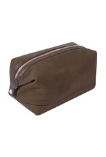 ROTHCO CANVAS/LEATHER TRAVEL KIT-EARTH BROWN