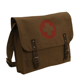 ROTHCO VINTAGE CANVAS MEDIC BAG-EARTH BROWN