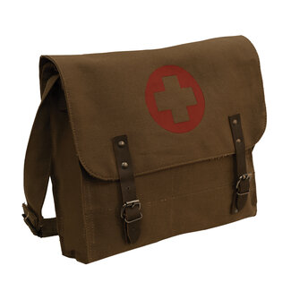 ROTHCO VINTAGE CANVAS MEDIC BAG-EARTH BROWN