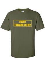 WORLD FAMOUS SALES CLAYMORE FRONT TOWARD ENEMY T-SHIRT