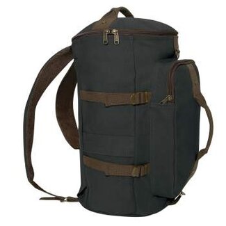 ROTHCO CONVERTIBLE 19" CANVAS DUFFLE - CHARCOAL GREY/BROWN