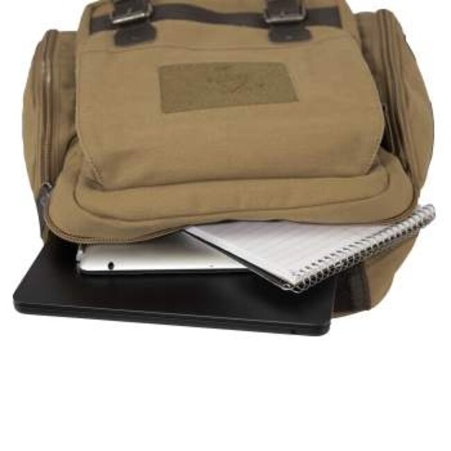 ROTHCO VINTAGE CANVAS SLING BACKPACK  COYOTE