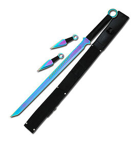 MASTER CUTLERY FANTASY SWORD WITH 2 THROWING KNIFE