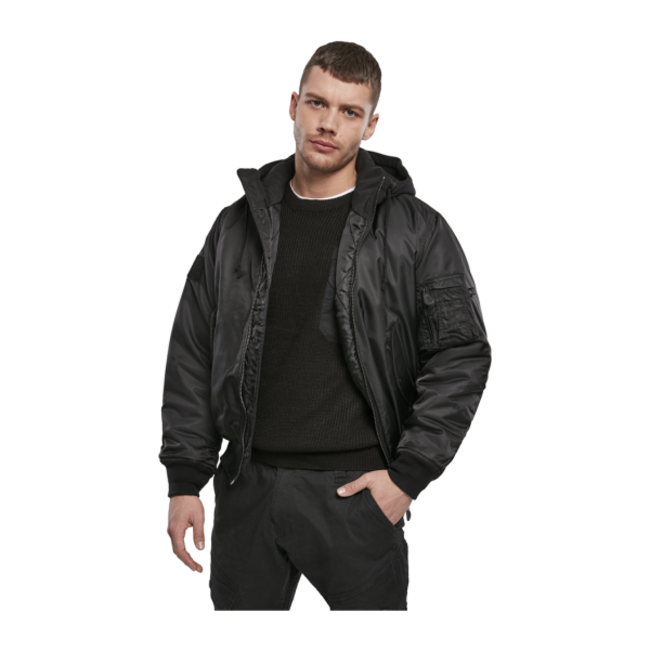 BRANDIT MA1 HOODED BOMBER JACKET