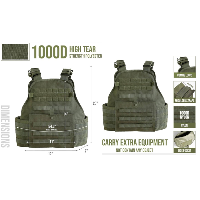 SURPLUS MOLLE PLATE CARRIER