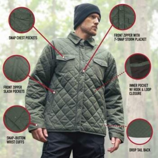 ROTHCO DIAMOND QUILTED COTTON JACKET