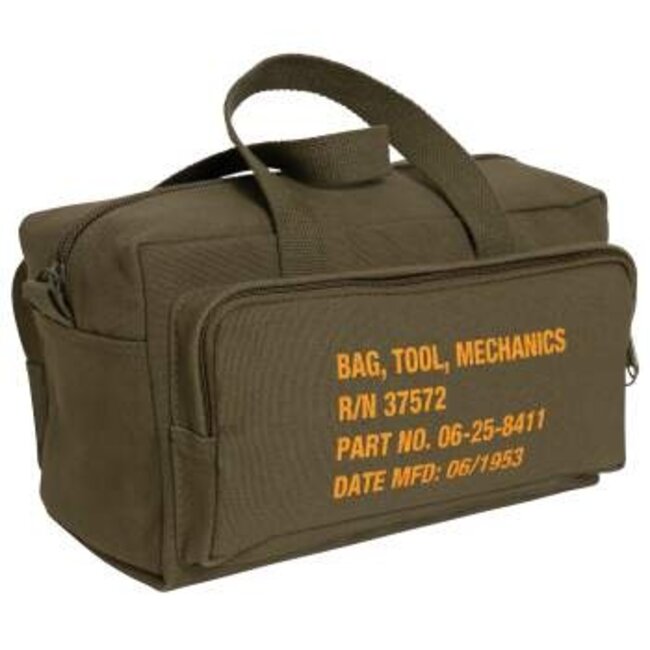 ROTHCO ZIP POCKET TOOL BAG W/STAMP - OLIVE