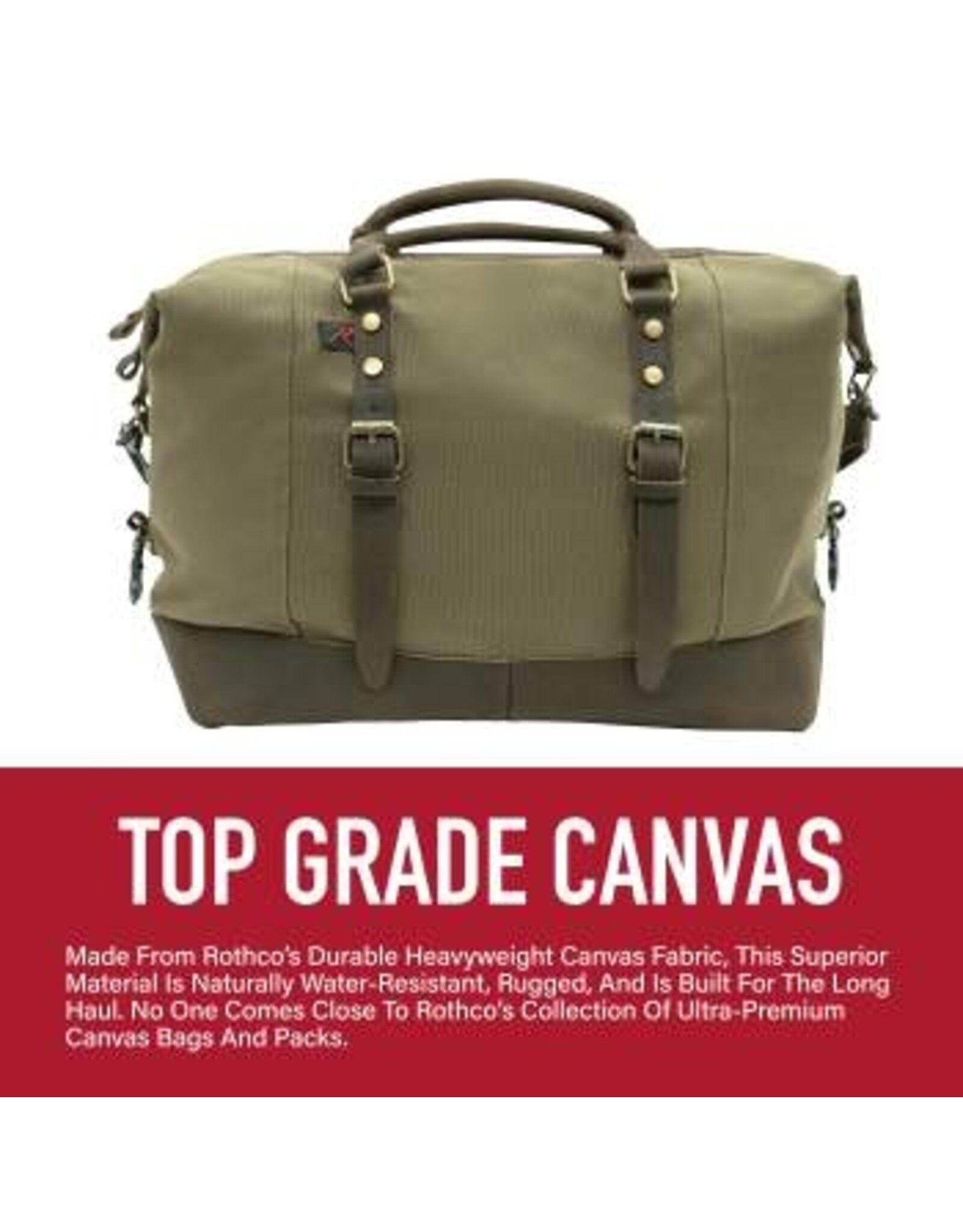 ROTHCO VINTAGE CANVAS CARRY-ON TRAVEL BAG