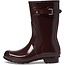 HUNTER WOMEN'S ORIGINAL GLOSS SHORT BOOT - BROWN BOLT