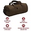 ROTHCO 19" CANVAS SHOULDER DUFFLE BAG (WORK BROWN)