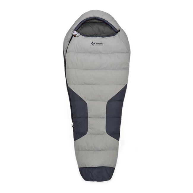 CHINOOK TECHNICAL OUTDOOR POLAR MICRO 0 °C DOWN SLEEPING BAG (GRAY)
