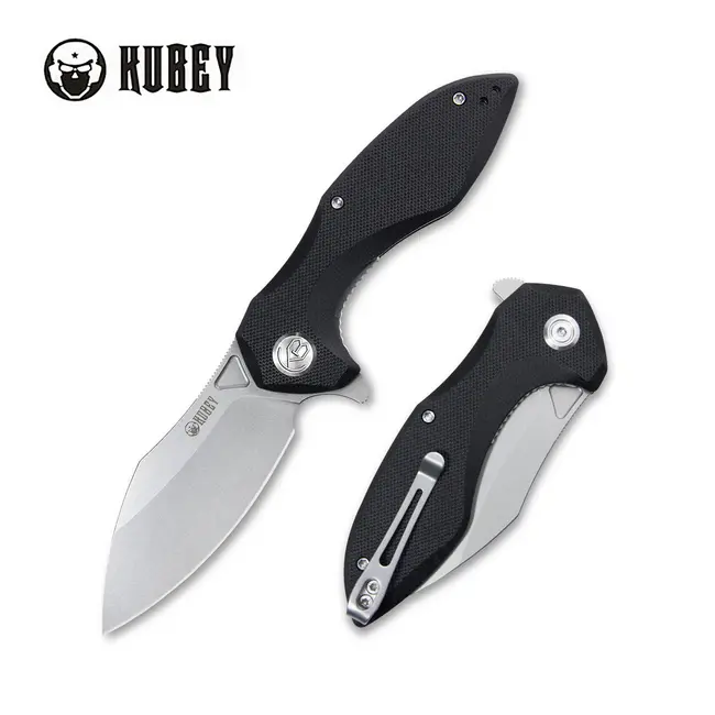 KUBEY NOBLE LINERLOCK D2 STEEL G10 HANDLE