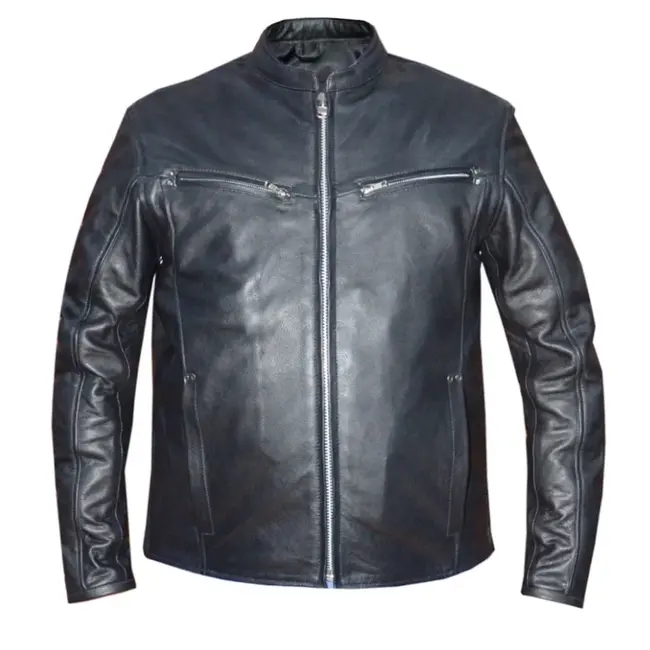 UNIK INTERNATIONAL MENS COWHIDE LEATHER JACKET 6045.CW
