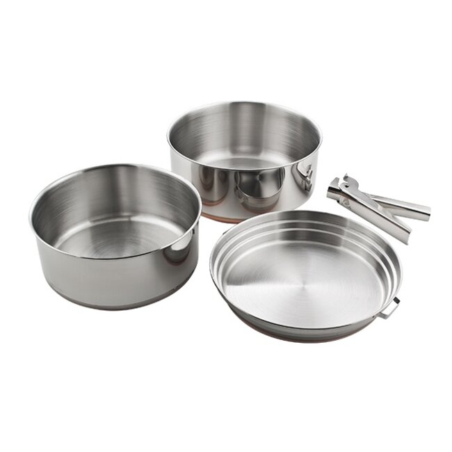 CHINOOK TECHNICAL OUTDOOR PLATEAU COOKSET STAINLESS STEEL