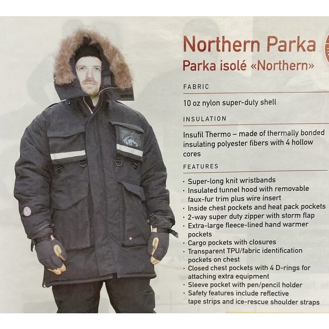 CHINOOK TECHNICAL OUTDOOR EXTREME COLD NORTHERN PARKA - RED (MEDIUM ONLY)