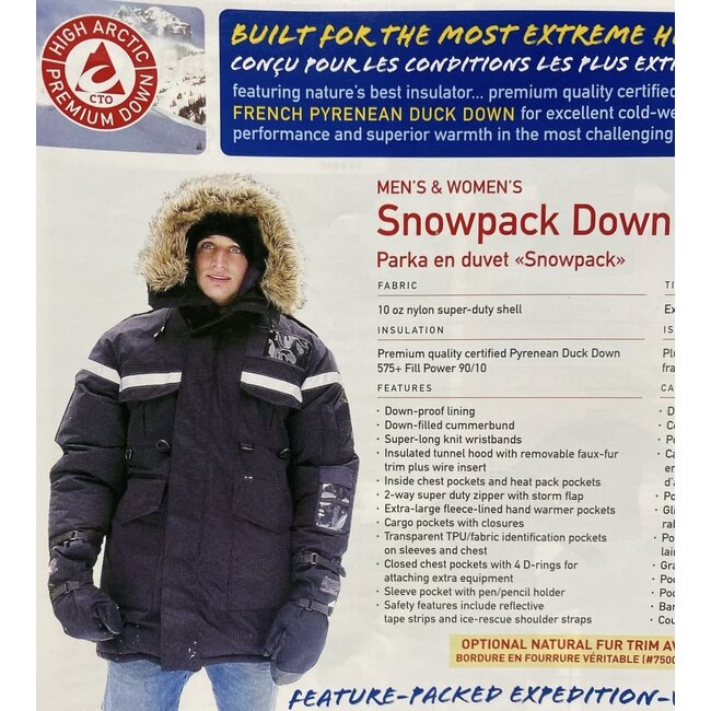 CHINOOK TECHNICAL OUTDOOR PROFESSIONAL EXTREME COLD SNOWPACK HIGH ARCTIC PARKA