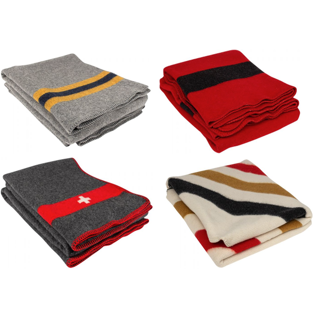 MAJOR SURPLUS TIOGA 80% MERINO WOOL BLANKET 58" X 80"