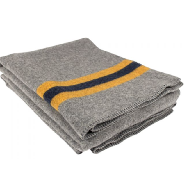 MAJOR SURPLUS TIOGA 80% MERINO WOOL BLANKET 58" X 80"