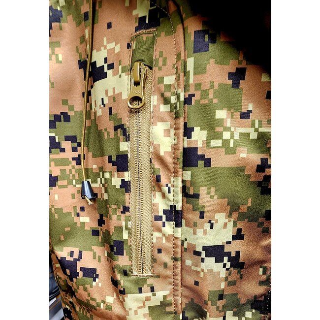 TACTICAL STITCH CAMOUFLAGE RAIN JACKET