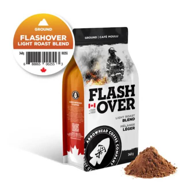 ARROWHEAD COFFEE COMPANY FLASHOVER LIGHT ROAST BLEND COFFEE