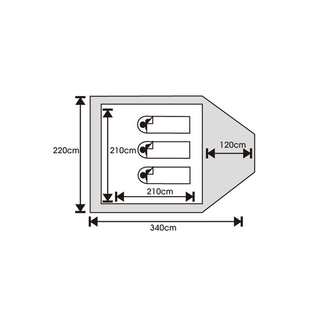 HOTCORE DISCOVERY 3 TENT