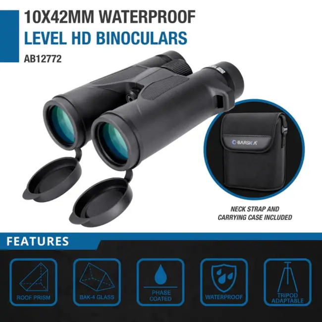 BARSKA OPTICS AB12772 W2ATERPROOF BINOCULARS