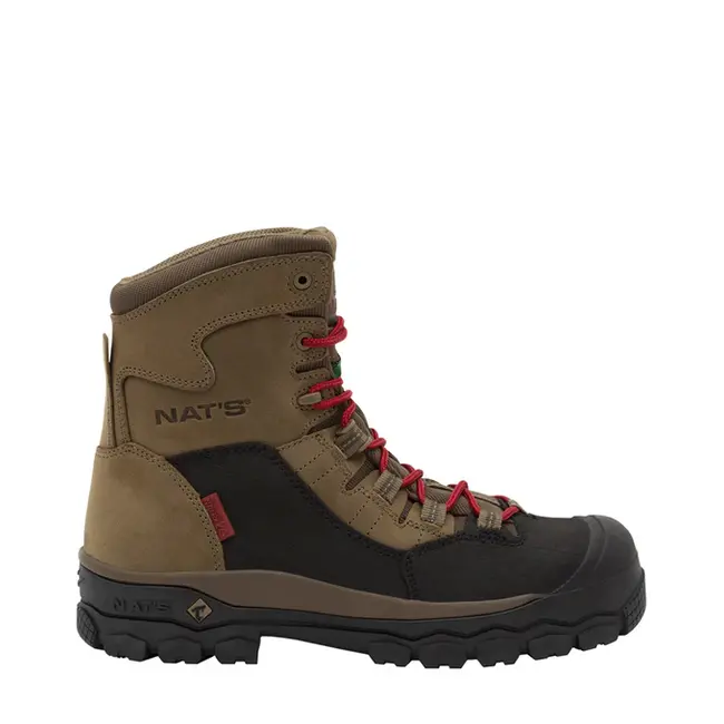 NAT'S NAT'S 8" LACED WORK BOOT