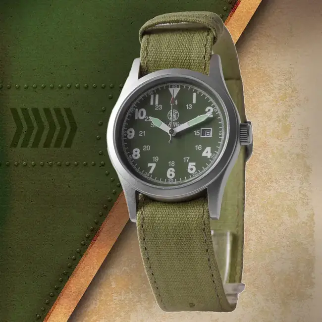 SMITH & WESSON MILTARY WATCH W/ INTERCHANGABLE BANDS
