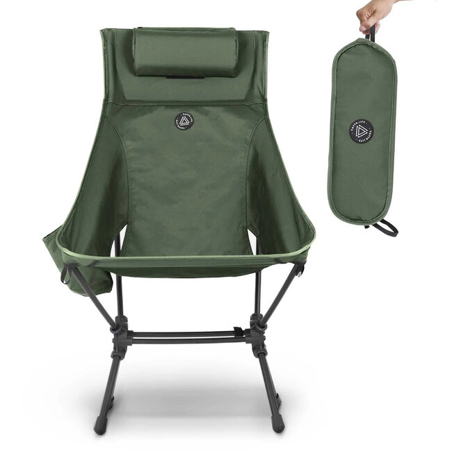 YATTALIFE HIGH BACK ULTRALIGHT FOLDING CHAIR