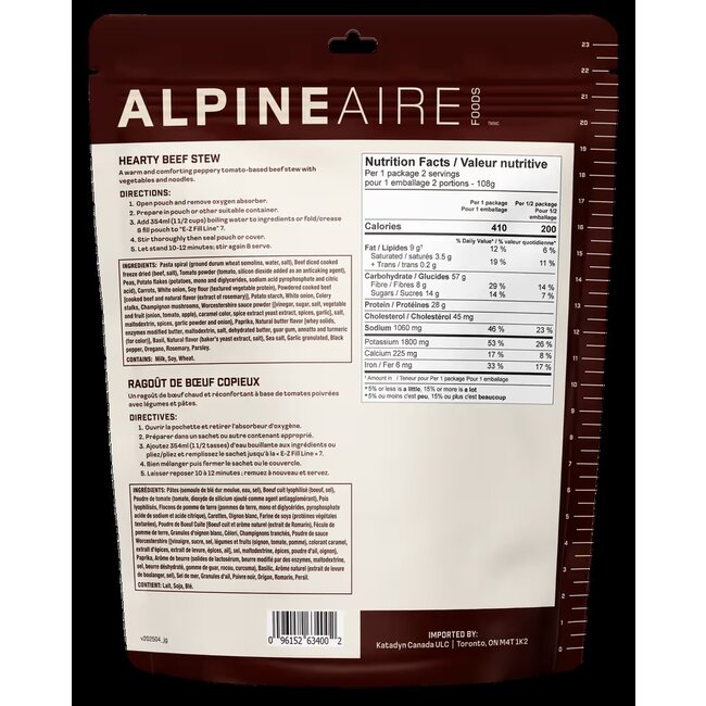KATADYN Katadyn Alpine Hearty Beef Stew Meal