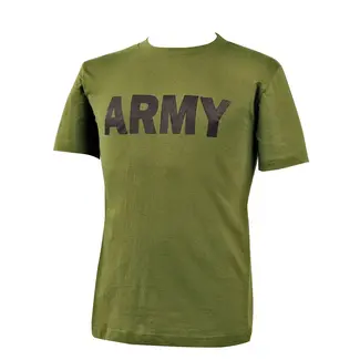WORLD FAMOUS SALES ARMY T-SHIRT OD/BK PRINT