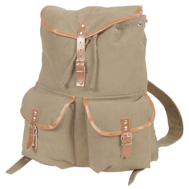 WORLD FAMOUS SALES World Famous  Vintage Camper Rucksack - Khaki