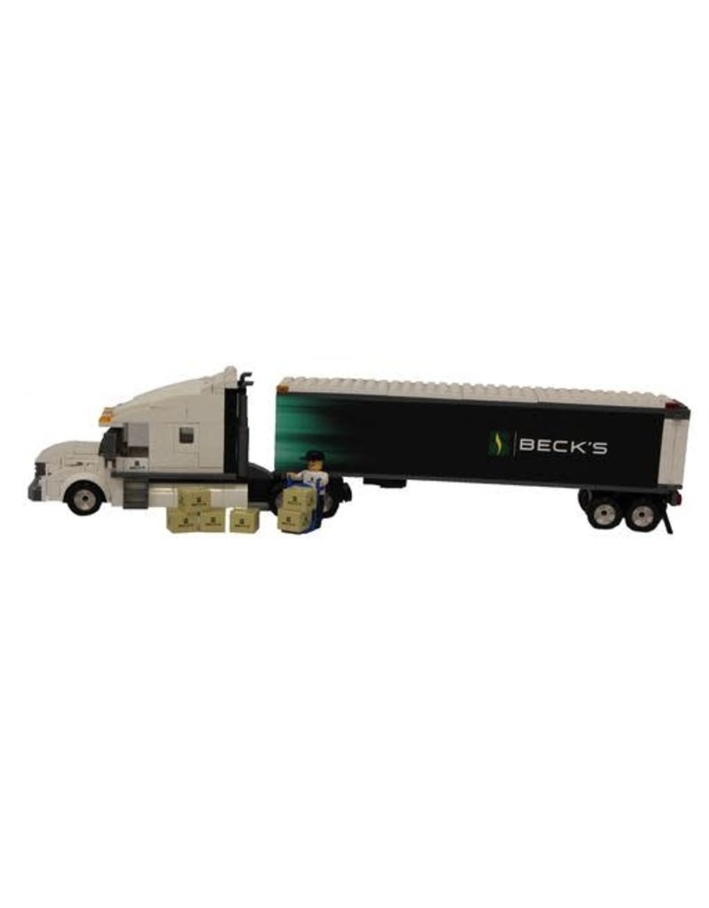 02134 Lego Style Sleeper Cab & Straight Trailer