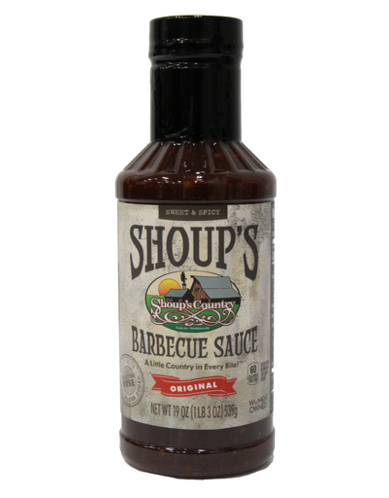 Shoups 01835 Shoups BBQ Sauce 19 Ounce Bottle
