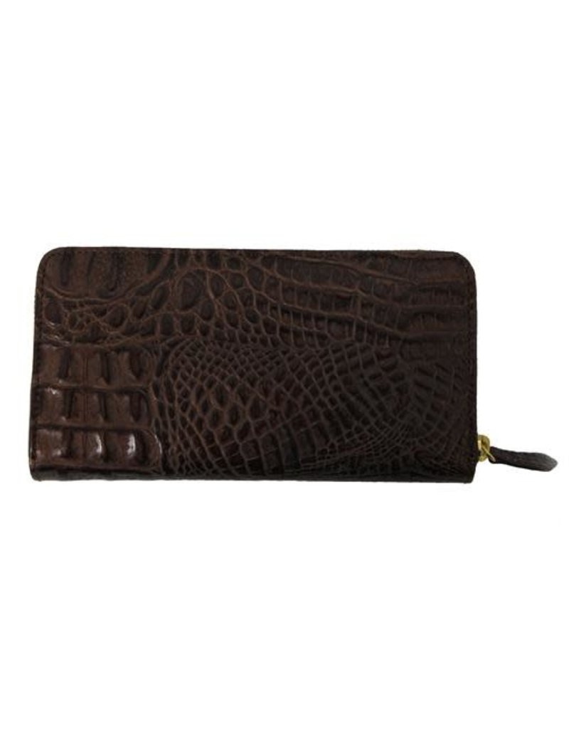 N/A Italian Croc Leather Womens Wallet