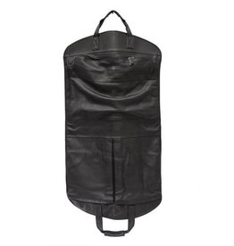 N/A Pebble Black Leather Garment Bag