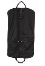N/A 01977 Pebble Black Leather Garment Bag