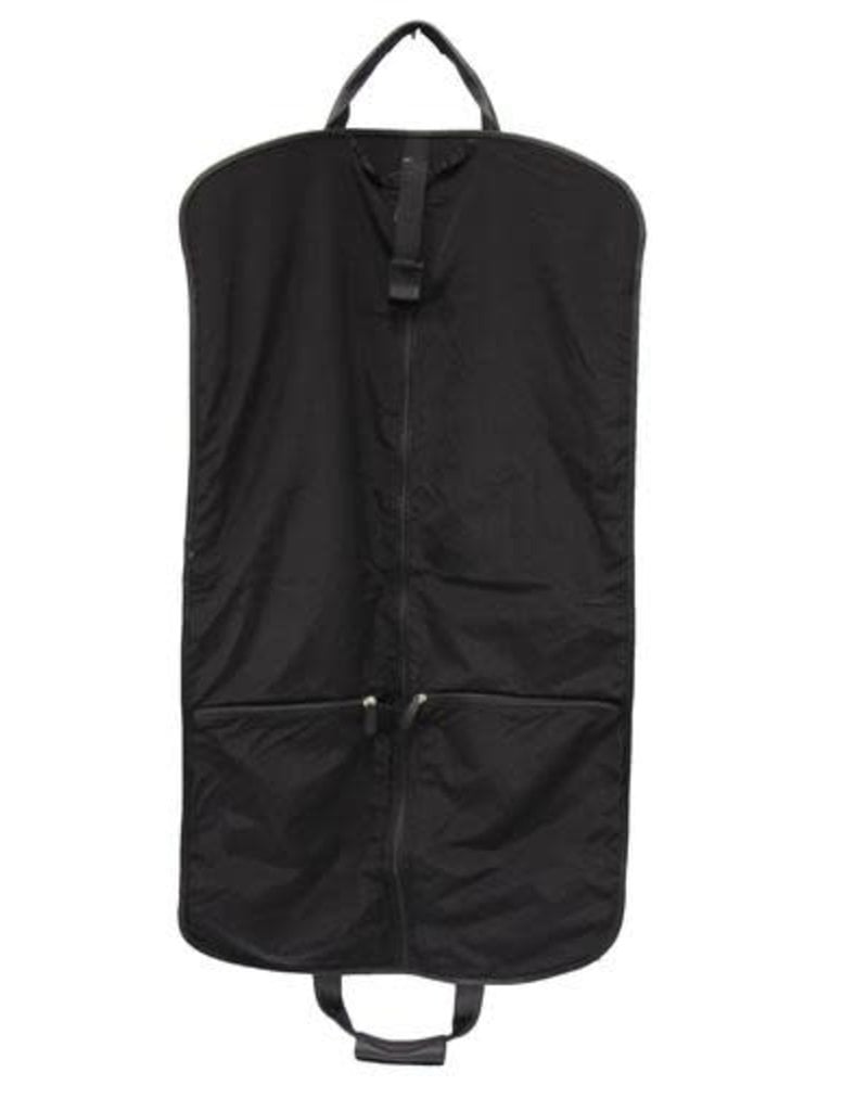 N/A 01977 Pebble Black Leather Garment Bag