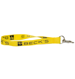 Leed's Yellow Lanyard Key Fob