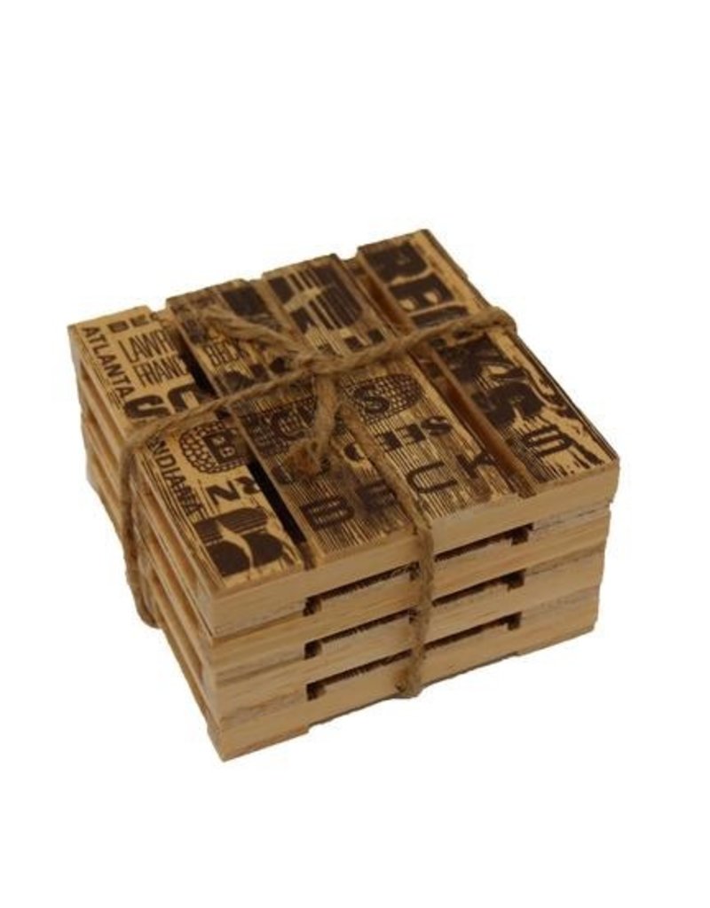 N/A Pallet Coaster Set