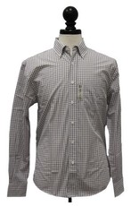 Vantage Men's Easy-Care Gingham Check Shirt - Patch Logo