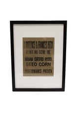 N/A Framed Burlap Decor