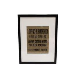 N/A 02427 Framed Burlap Decor
