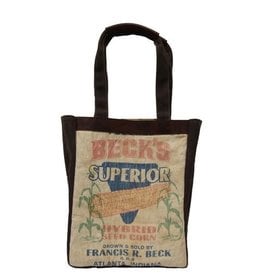 Leather/Seed Sack Tote Bag