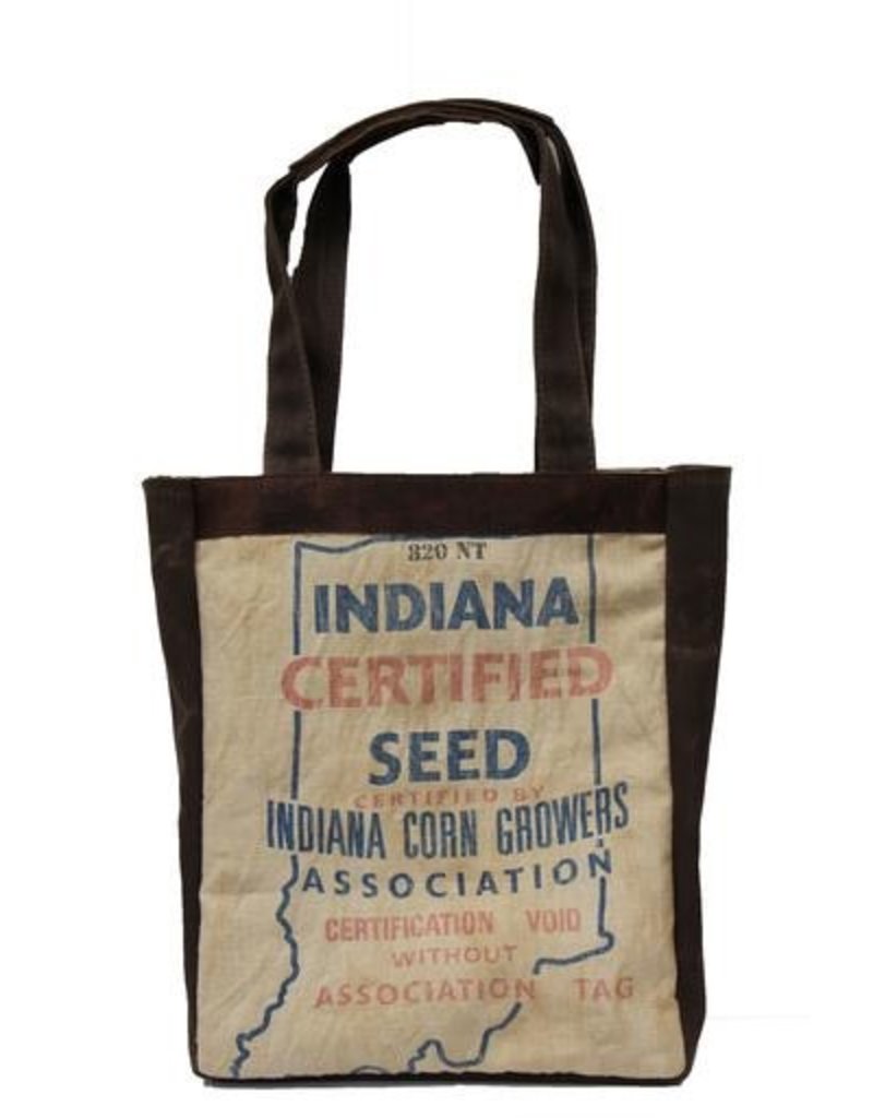 02137 Leather & Seed Bag Tote