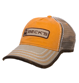 Gray Contrast Stitch Vintage Hat - Beck's Country Store