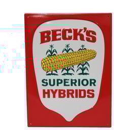 03136 Vintage Red Kernel Metal Sign